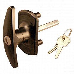 Bonsack T-Handle Lock 18mm Spigots - Black