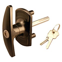 Bonsack T-Handle Lock 18mm Spigots - Black