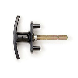 Bonsack T-Handle Lock 18mm Spigots - Black