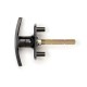 Bonsack T-Handle Lock 18mm Spigots - Black - MADE IN THE UK