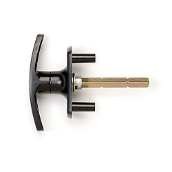 Henderson T-Handle Lock 35mm Spigots - Black