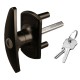Henderson T-Handle Lock 35mm Spigots - Black Henderson T-Handle Lock 35mm Spigots - Black