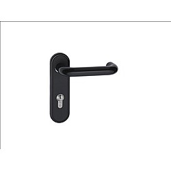 Garador Genuine Black Lever / Lever Handle Side Hinged Doors 