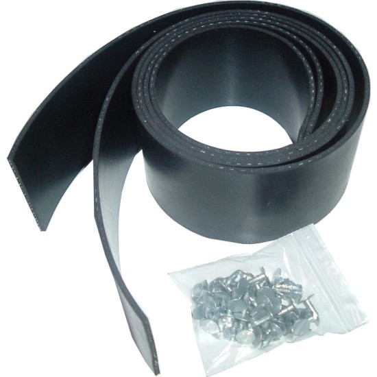 Garage Door PAIR 30" Reinforced Rubber Side Seals with Fixings