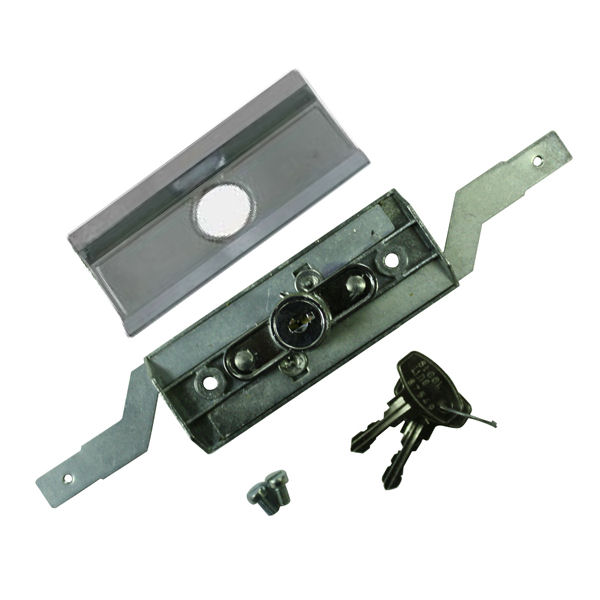 Steel Line Inline Roller Shutter Lock - Chrome Steel Line Inline Roller Shutter Lock - Chrome