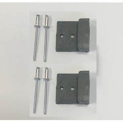 Steel Line Roller Door Shutter Lock Bar Guides - PAIR