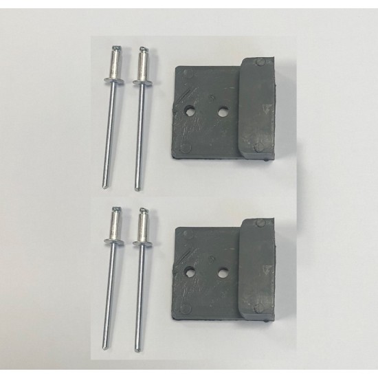 Steel Line Roller Door Shutter Lock Bar Guides - PAIR