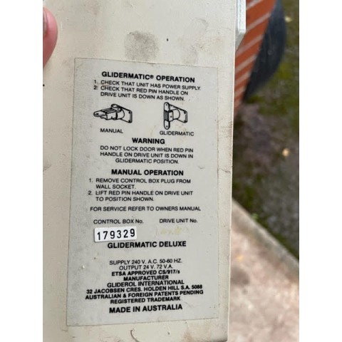 Gliderol GENUINE TM-27MHz TM27 handset