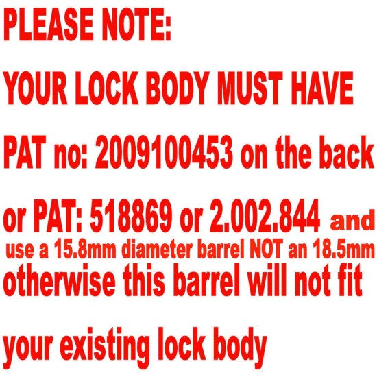 Gliderol new-style Inline Roller Shutter Lock 5 inch - Barrel & 2 Keys Gliderol new-style Inline Roller Shutter Lock 5 inch - Barrel & 2 Keys