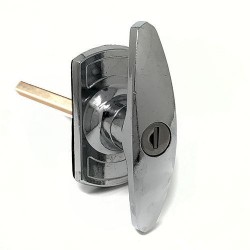 Henderson T-Handle Lock 18mm Spigots Long Shaft - Chrome
