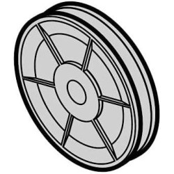 Garador Sectional Cable Pulley - 78mm Diameter