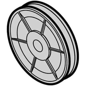 Garador Sectional Cable Pulley - 78mm Diameter