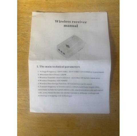 NECO Eco Roller Shutter Remote Control 230V & 2 Handsets - Waterproof Box NECO Eco Roller Shutter Remote Control 230V & 2 Handsets - Waterproof Box