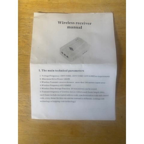 NECO Eco Roller Shutter Remote Control 230V & 2 Handsets NECO Eco Roller Shutter Remote Control 230V & 2 Handsets