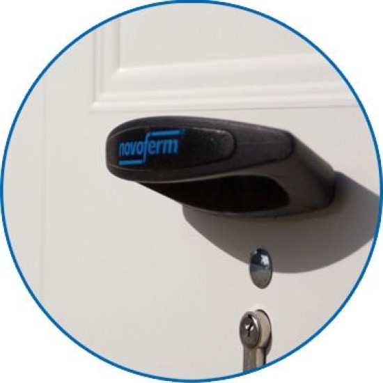 Novoferm Front Back Lock Handle Assembly Up And Over Doors By Uk Garage Door Parts