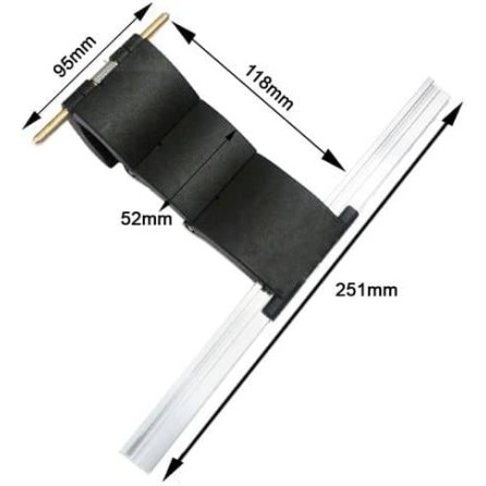 77mm Lath Roller Door Locking Strap 3 segment - Crown Longer Aluminium Section