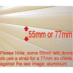 77mm Lath Roller Door Locking Strap 3 segment - Crown Longer Aluminium Section