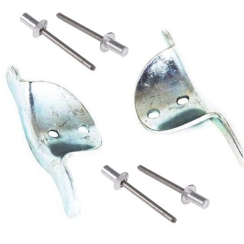 PAIR Roller Shutter Door Pressed Steel END LOCKS for 77mm slat (lath)