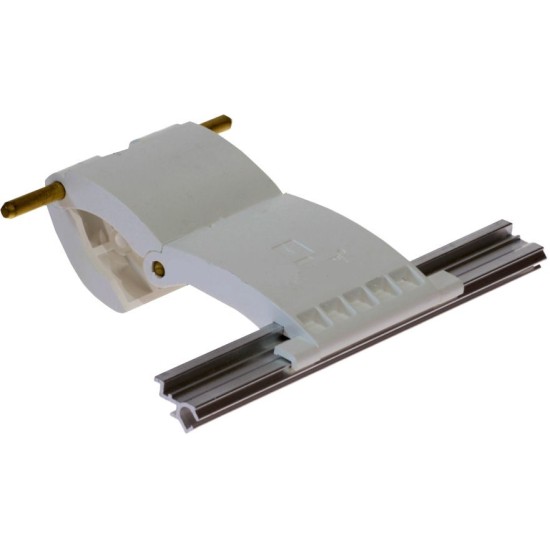 55mm Lath Roller Door Locking Strap 2 segment - White 55mm Lath Roller Door Locking Strap 2 segment - White