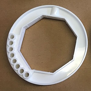 60mm Roller Door Octagonal Collar Ring