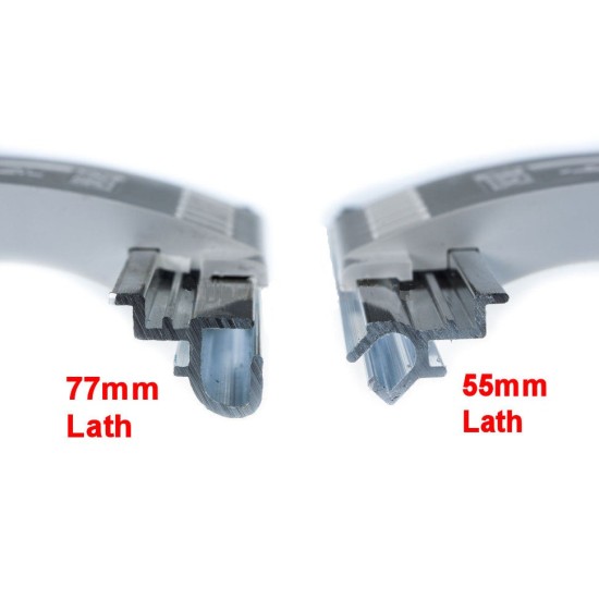 77mm Lath Roller Door Locking Strap 2 segment - White
