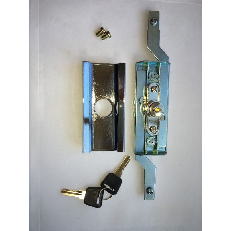 Steel Line Inline Roller Shutter Lock - Chrome Steel Line Inline Roller Shutter Lock - Chrome