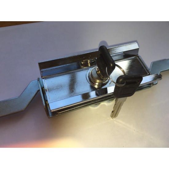 Steel Line Inline Roller Shutter Shutter Lock - Chrome