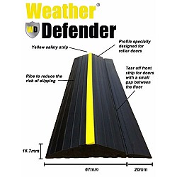 5m Garage Door Weather Defender Floor Threshold Seal Kit