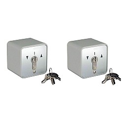 Pair of KEYED ALIKE Roller Shutter Industrial Key Switches - IP54