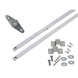 Garage Door Lock Bar Kit - (Bars, Guides, Cam)