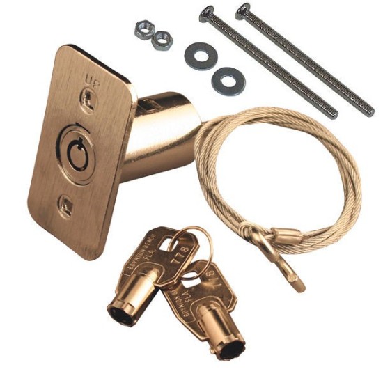Emergency Round Key External Release Device with 3ft Cable