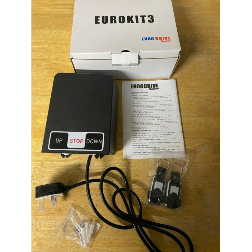 Eurodrive Remote control unit c/w 2 x Fobs for Roller Shutter Electric Doors Eurodrive Remote control unit c/w 2 x Fobs for Roller Shutter Electric Doors