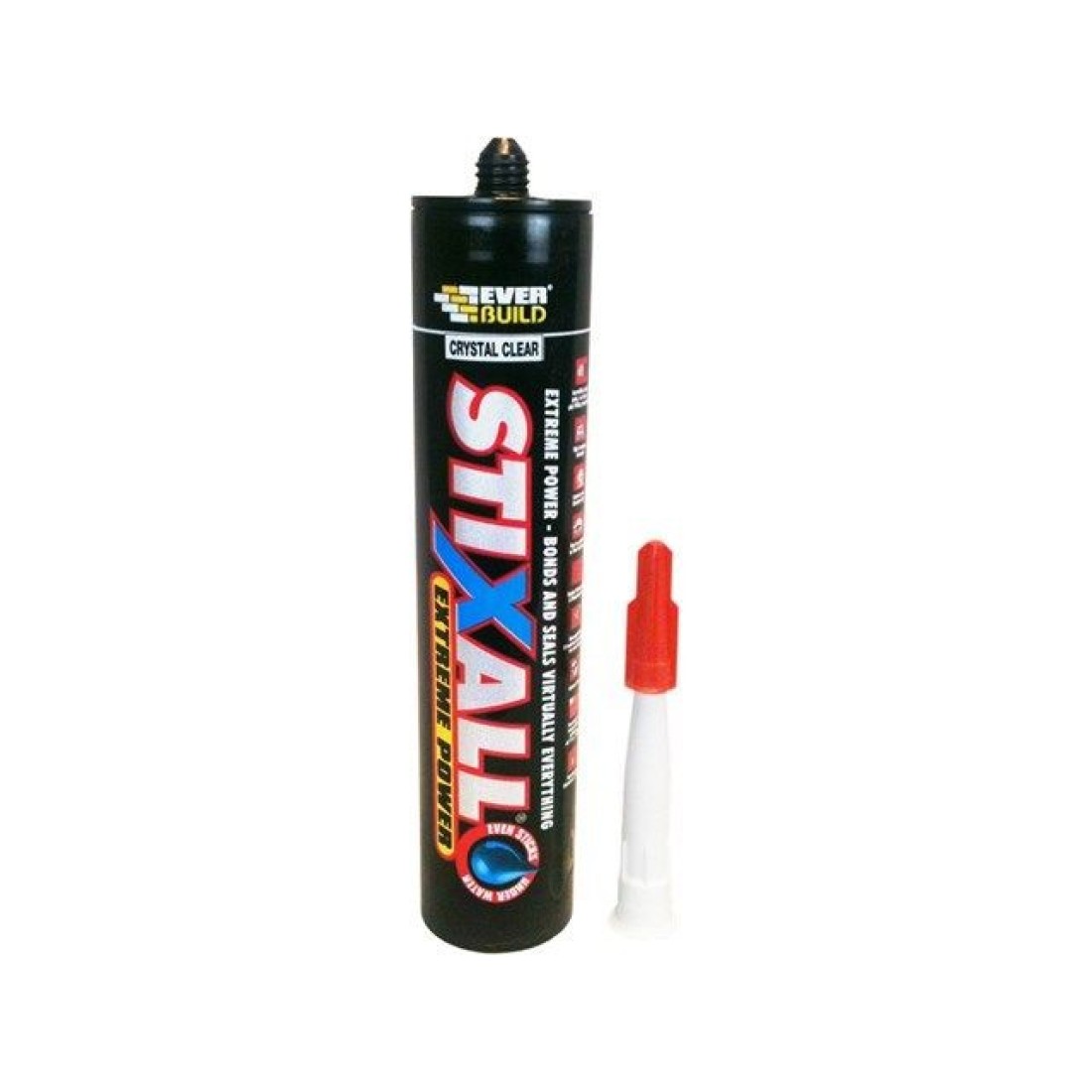 EVERBUILD STIXALL Adhesive HEAVY DUTY SEALANT 300ml CLEAR by UK