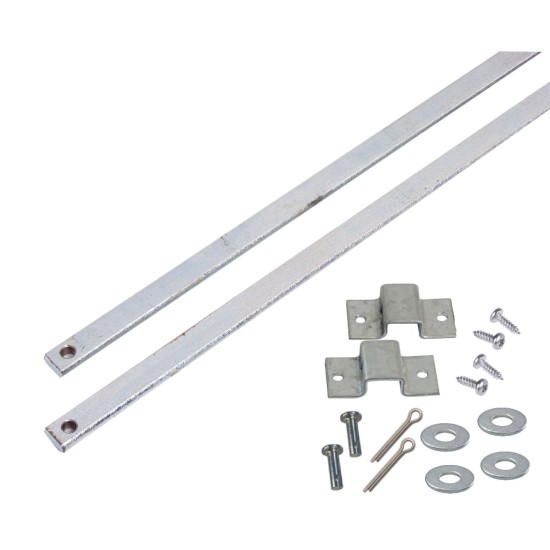 Garage Door Lock Bar Kit - (Bars, Guides)