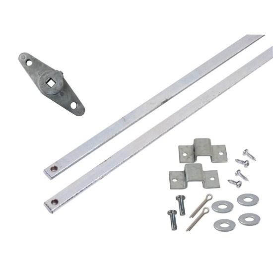 Garage Door Lock Bar Kit - (Bars, Guides, Cam)
