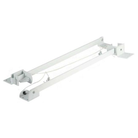 PAIR of 560mm British Made Garage Door Stays (White) - For Side Hinged Doors