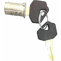 STEEL LINE Old Style Garage Roller Shutter Door Lock - Barrel & 2 Keys