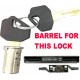 STEEL LINE Old Style Garage Roller Shutter Door Lock - Barrel & 2 Keys
