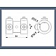 Aluminum Coupler Residential 1" Sectional Garage Door Aluminum Coupler Residential - 1" Shaft