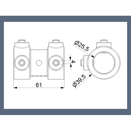 Sectional Garage Door Aluminum Coupler Residential - 1" Shaft Sectional Garage Door Aluminum Coupler Residential - 1" Shaft