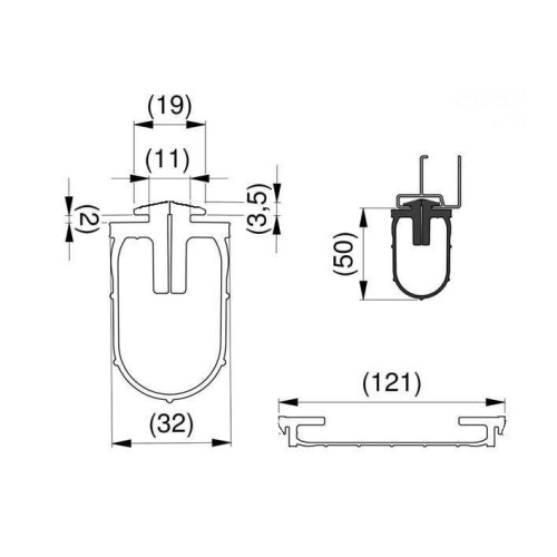 Garador Rubber Bottom Seal For Sectional Garage doors Garador Rubber Bottom Seal For Sectional Garage doors