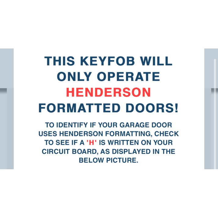 Ansa Deco Door Systems Remote Control Handset TX2 - HENDERSON Frequency Ansa Deco Door Systems Remote Control Handset TX2 - HENDERSON Frequency