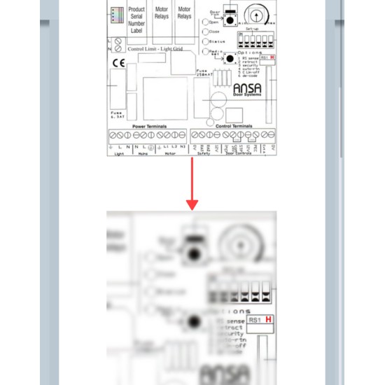 Ansa Deco Door Systems Remote Control Handset TX2 - HENDERSON Frequency