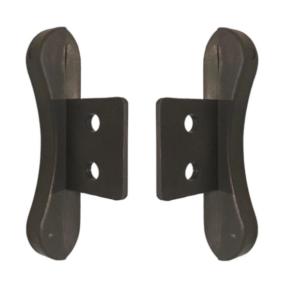 PAIR Roller Garage Door Push Fit Nylon END LOCKS for 2" slat (lath) - 63mm Overall