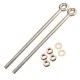 Cardale DOUBLE DOOR Spring Eye Bolts 10" (260mm)