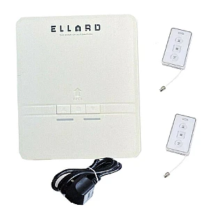 Ellard Genesis Roller Shutter Remote Control Unit & 2 Handsets - With White Genesis Handsets