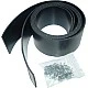 Garage Door PAIR 30" Reinforced Rubber Side Seals with Fixings