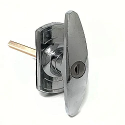 Henderson T-Handle Lock 18mm Spigots Long Shaft - Chrome
