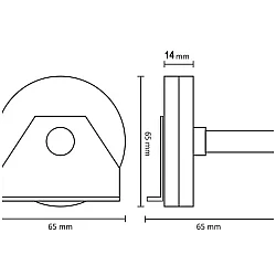 Hormann Cable Support Bracket & Pulley - Tension Track Doors