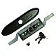 STEEL LINE Later Style Black Garage Roller Shutter Door Lock - Barrel & 2 Keys